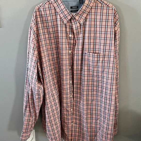 izod non iron stretch long sleeve shirt